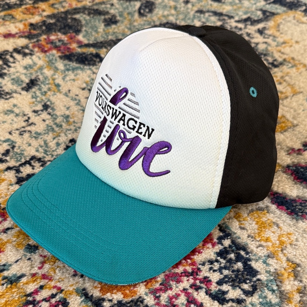 Volkswagen Driver Gear Love Hat with Teal and Purple Accents - Picture 8 of 8